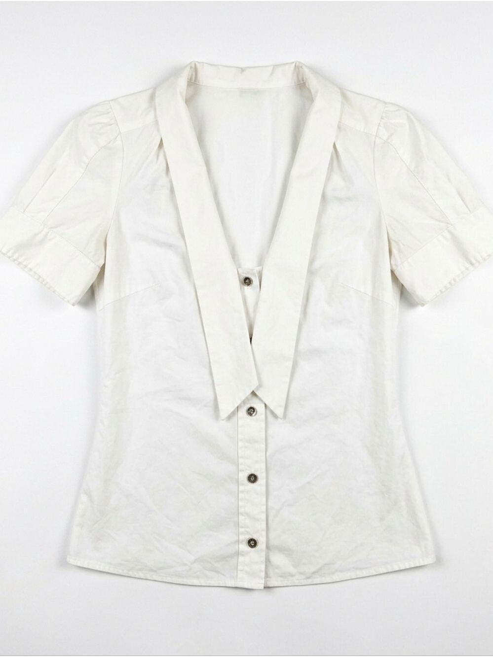 Gucci Women's White Shirt Size 38 Cotton Blend